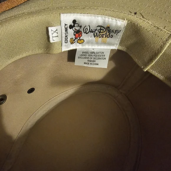 Disney Animal Kingdom Khaki Hat with Pins - Picture 6 of 8